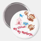 Mijn Circus. Mijn apen. Magneet (Voorkant / Achterkant)