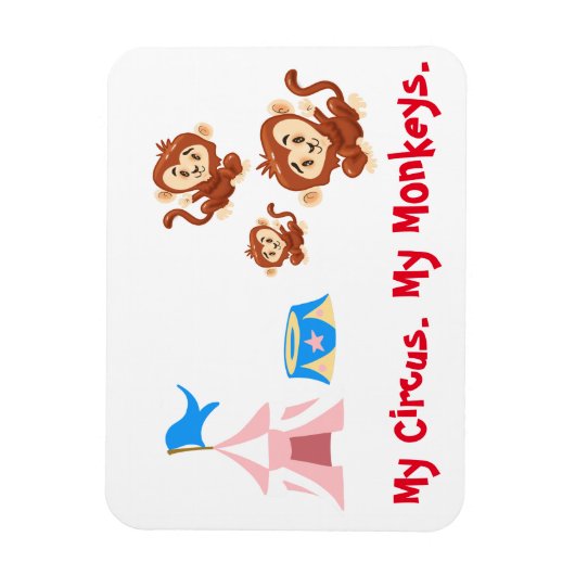 Mijn Circus. Mijn apen. Magneet (Verticaal)