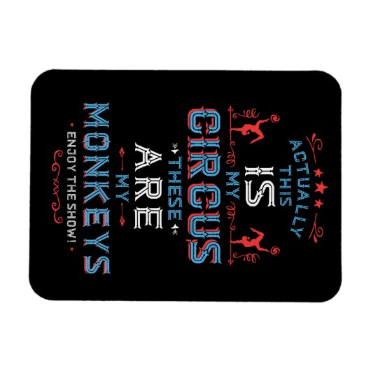 Mijn Circus Mijn apen Magnet Magneet (Horizontaal)