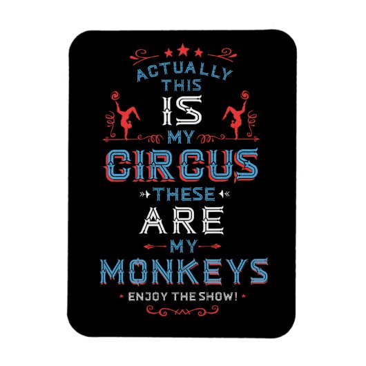 Mijn Circus Mijn apen Magnet Magneet (Verticaal)