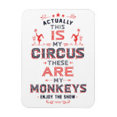 Mijn Circus Mijn apen Magnet Magneet (Verticaal)