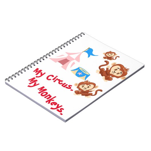 Mijn Circus. Mijn apen. Notitieboek (Linkerzijde)