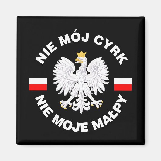 Mijn Circus Niet, Mijn Apen Niet Magneet (Voorkant)