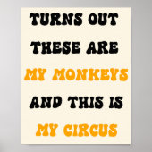 Mijn Circusposter | Grappige Retro-Typografie Muur Poster (Voorkant)