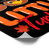 Mijn CL zit vol met Schattigee kleine kalkoenen Th Poster (Hoek)