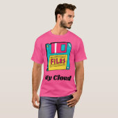 Mijn cloud Diskettes 90s stijl T-shirt (Voorkant volledig)