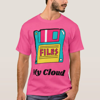 Mijn cloud Diskettes 90s stijl T-shirt