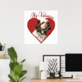 Mijn Clumber Spaniel Valentijn Poster (Thuiskantoor)