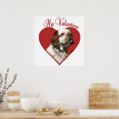 Mijn Clumber Spaniel Valentijn Poster (Keuken)