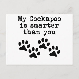 Mijn Cockapoo is slimmer dan jij Briefkaart