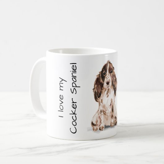 Mijn Cocker Spaniel Lief Koffiemok (Voorkant links)