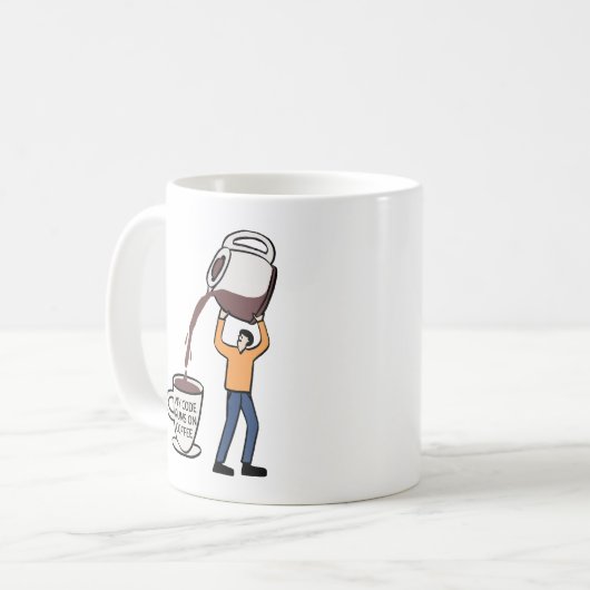  MIJN CODE DRAAIT OP KOFFIE KOFFIEMOK (Voorkant links)