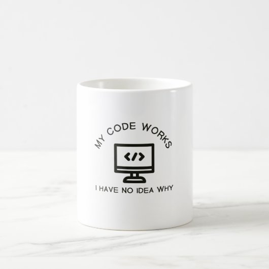 Mijn code werkt! Ik heb geen idee waarom Koffiemok (Center)