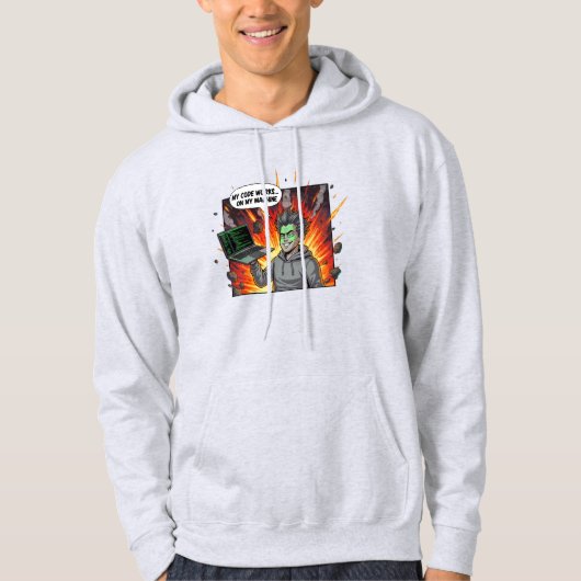 Mijn Code Werkt op Mijn Machine Softwareontwikkela Hoodie (Voorkant)
