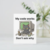 Mijn code werkt Vraag niet waarom Briefkaart (Staand voorkant)