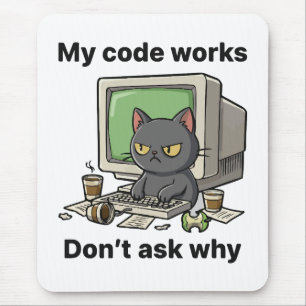 Mijn code werkt Vraag niet waarom Muismat