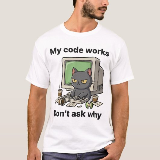 Mijn code werkt Vraag niet waarom T-shirt (Voorkant)