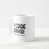 Mijn codewerk koffiemok (Voorkant links)