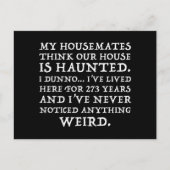 Mijn collega's denken dat ons huis gehakt is briefkaart (Voorkant)