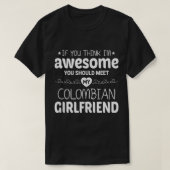 Mijn Colombiaanse Vriendin is Geweldige Funny Boyv T-shirt (Design voorkant)