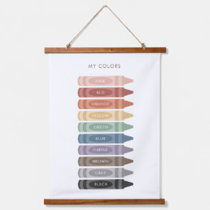 Mijn Colors Crayon Educatief Classroom Decor Hangend Wandkleed