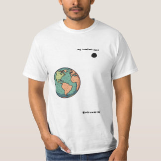 Mijn comfortzone t-shirt voor mannen