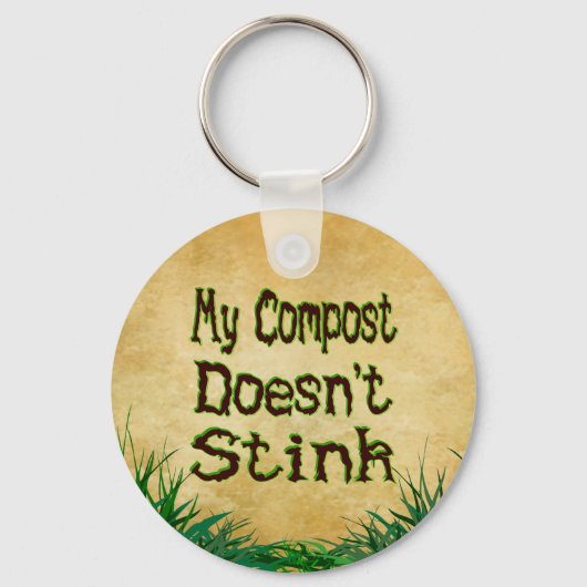 Mijn Compost laat Funny Gardener Sleutelhanger nie (Voorkant)