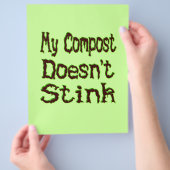 Mijn Compost Stinkt Niet Aangepaste Flyer (Hand)