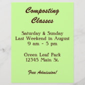 Mijn compost stinkt niet op custom flyer (Achterkant)