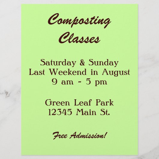 Mijn compost stinkt niet op custom flyer (Achterkant)