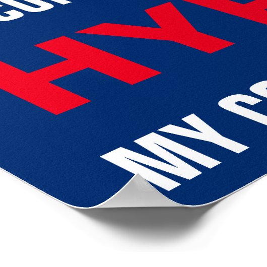 Mijn congreslid is het hypocriet Poster voor prote (Hoek)