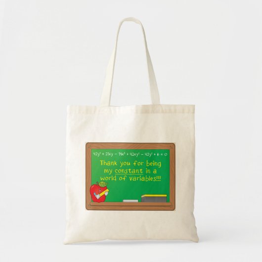 Mijn Constante in een Wereld van Variabelen Tote Bag (Voorkant)