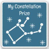 Mijn Constellatieprijs Vinyl Sticker Party Favor (Voorkant)