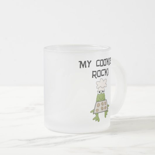 Mijn Cookies Rock Tshirts en geschenken Matglas Koffiemok (Voorkant rechts)