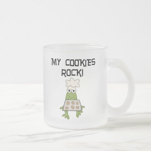 Mijn Cookies Rock Tshirts en geschenken Matglas Koffiemok (Rechts)
