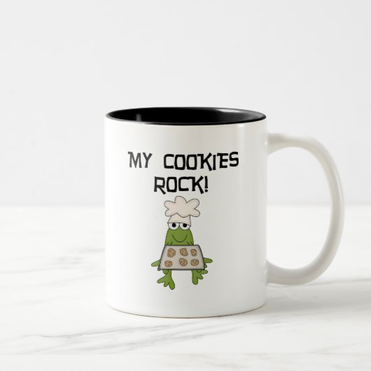 Mijn Cookies Rock Tshirts en geschenken Tweekleurige Koffiemok (Rechts)