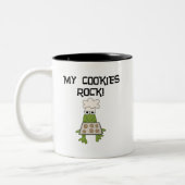 Mijn Cookies Rock Tshirts en geschenken Tweekleurige Koffiemok (Links)