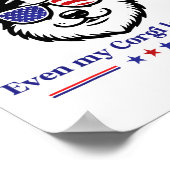 Mijn Corgi houdt van Kamala Harris voor President  Poster (Hoek)