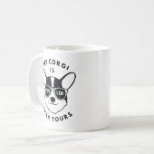 Mijn Corgi is koeler dan jij Koffiemok (Voorkant links)