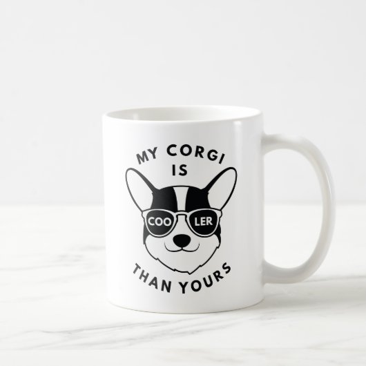 Mijn Corgi is koeler dan jij Koffiemok (Rechts)