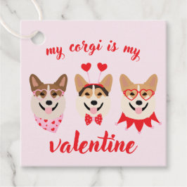 Mijn Corgi is mijn Valentijn Bedankjes Labels