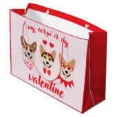 Mijn Corgi is mijn Valentijn Groot Cadeauzakje (Achterkant Gekanteld)