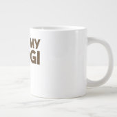 MIJN CORGI PAW BEHOUDEN GROTE KOFFIEKOP (Rechts)