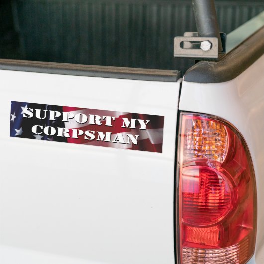 Mijn correspondent ondersteunen bumpersticker (Op Truck)