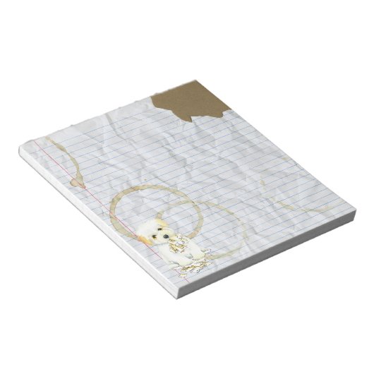 Mijn Coton Ate Mijn Lesson Plan Notitieblok (Schuin)