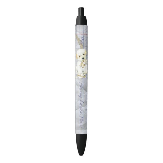 Mijn Coton Ate Mijn Lesson Plan Zwarte Inkt Pen (Voorkant Verticaal)