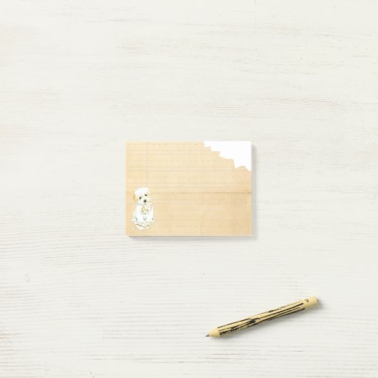 Mijn Coton Ate Mijn thuiswerk Post-it® Notes (Op bureau)