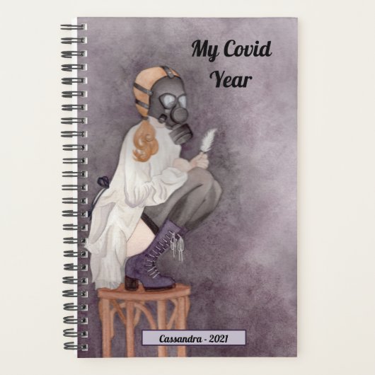 Mijn Covid Year Speciaal Vrouw Masker Planner (Voorkant)