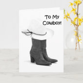 MIJN COWBOY FAVORITE KISSER HOUDT VAN JE KAART (Gele Bloem)