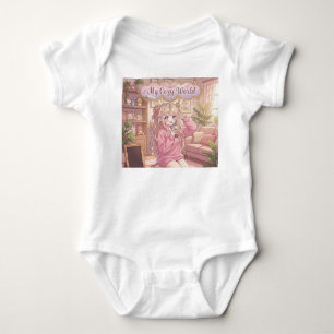 Mijn Cozy Wereld: Kawaii Meisje & Knuffels Nursery Romper